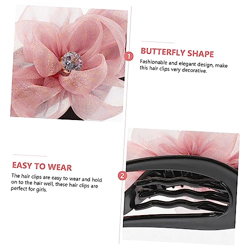 Pince à cheveux fleurie coffret cadeau de 5 grands clips pour anniversaire - 3