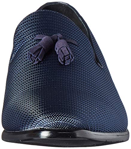 Stacy Adams Men's Tazewell Tassel Slip-On Loafer, Navy, 10.5 M Us #TOP1