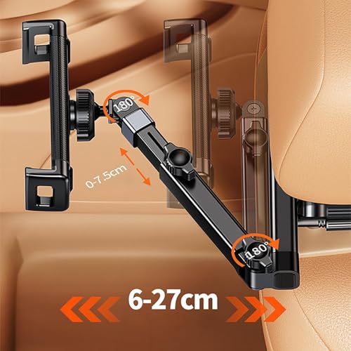 Support de tablette pour voiture et appuie-tête rétractable à double essieu