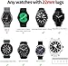 Lerobo Compatible with Samsung Galaxy Watch Band 46mm/Gear S3 Frontier Classic Watch Bands/Galaxy Watch 3 Bands 45mm 22mm Watch Band Soft Silicone Bands Bracelet Sports Strap Men Women Green Black