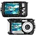 Waterproof Camera Full HD 1080P for Snorkeling 24.0 MP Underwater Camera 2.7 Inch TFT-LCD Dual Screen Waterproof Digital Camera (K1)