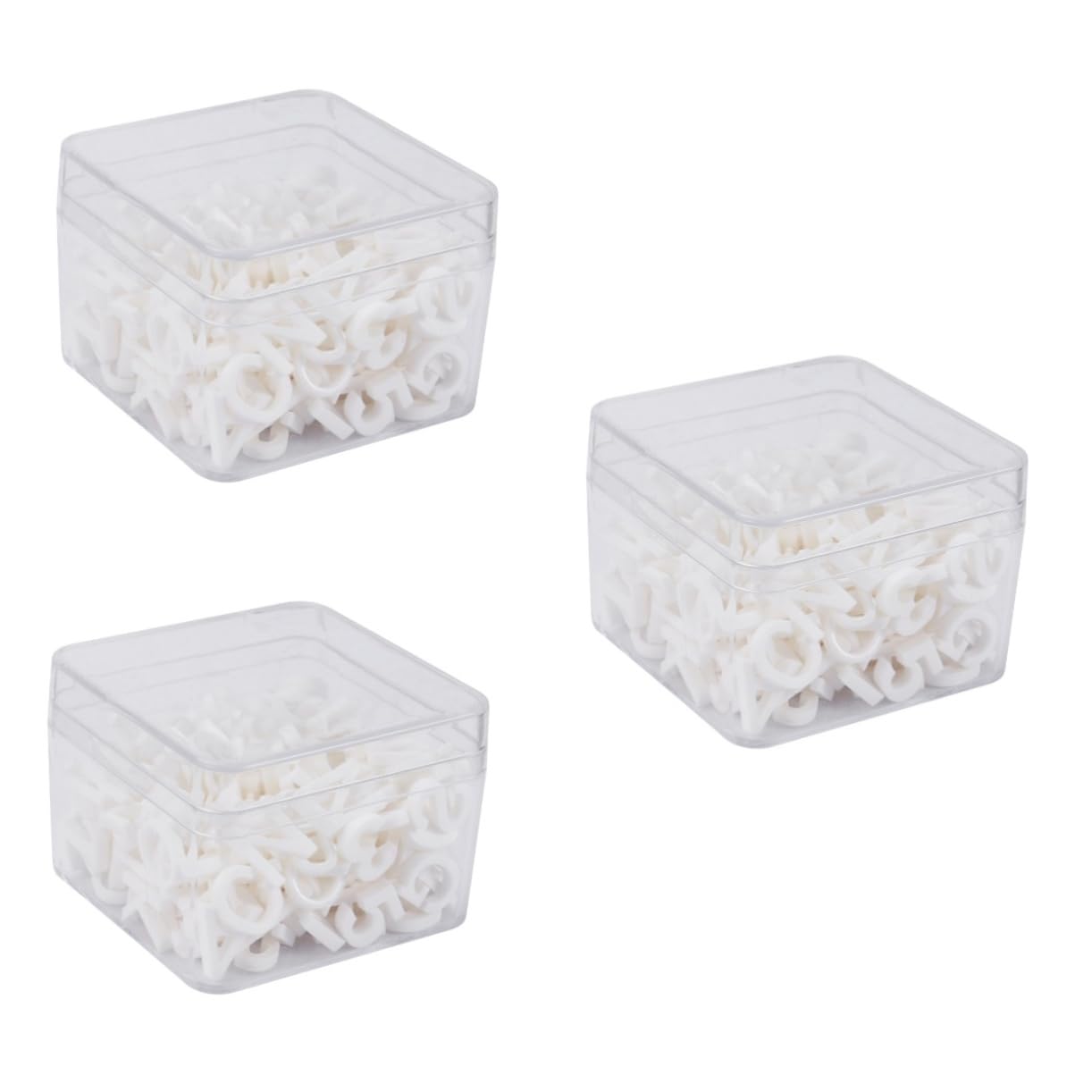 NUOBESTY 600 Pz perline dell'alfabeto gioglielli le cadeau lettera perline sciolte perline con lettere per la creazione di gioielli ar accessori figura acrilica lettere acriliche bianca