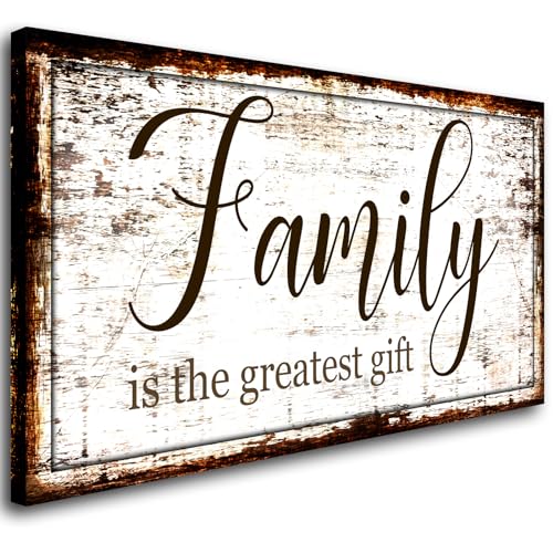 Family Canvas Wall Art for Living Room,Family is The Greatest ...