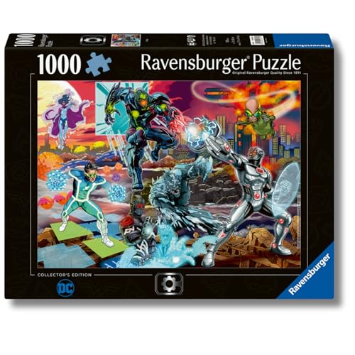 Ravensburger Puzzle 1000 Pezzi, Cyborg DC Comics– Puzzle Adulti +14 anni, 70 x 50 cm, Puzzle per Adulti Cyborg, Idee Regalo DC Comics