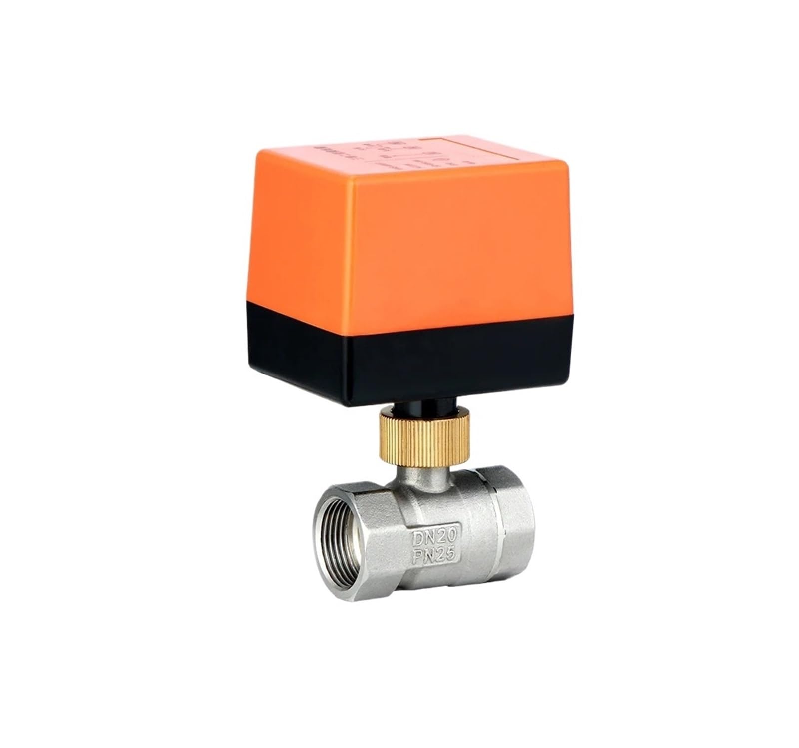 Flglqutsv Dn15 Ac220v Dc12v-24V Electric Thread Stainless Steel Ball Valve Actuator 2-Way Solenoid Water Valve, /20/25/32/40/50(,Ac220v)
