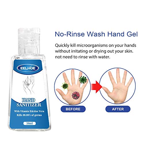 Hand Sanitizer, Disposable Hand Sanitizer Portable Wash Hand Cleaner Gel Instant Hand Cleaner Moisturizing Cars Free Antibacterial Dirty Cleaning - Thumbnail 4