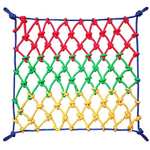 Red de escalada anticaídas para niños, malla de seguridad de nailon para parque infantil, casa del árbol, 1 x 1 m, red protectora gigante para zona de juegos infantiles