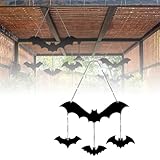 Bat Metal Wind Chime, Halloween Sign, Metal Garden Decor, Home Decor Outdoor Sign, Halloween Decor, Gothic Decor Bats Decor (Bat)