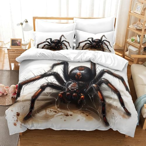 Lion 3 Pièces Team De Lit Sets, Parure De Lit pour avec Imprimé Coton/Polyester 3 Pièces 1 Housse De Couette + 2 Taies d'oreiller Double(200x200cm)