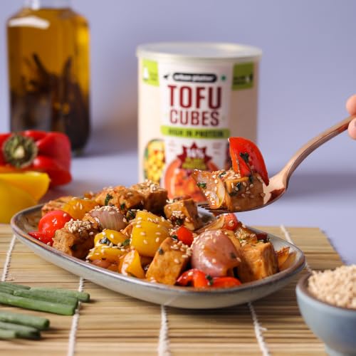 Image of Urban Platter Tofu Cubes, 800g (Drained Weight: 450g | 14% Plant Protein | Ready-to-Use for Stir-Fries, Curries, Salads & Soups)