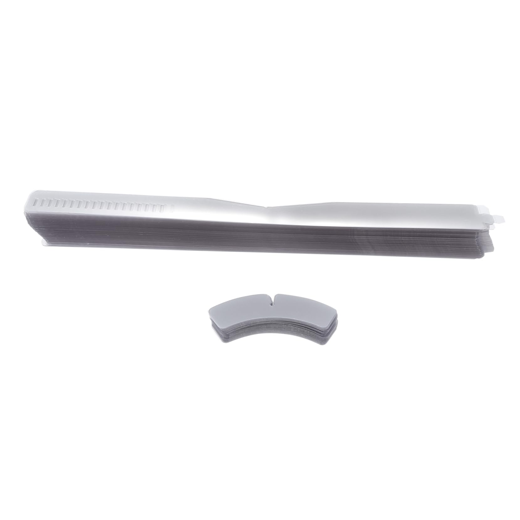 Tiras de Cuello para Camisa Transparentes Tiras de Fijación Prácticas y Duraderas Accesorio Plástico para Camisas y Blusas Uso Fácil para Hombres y Mujeres 200 Piezas 100