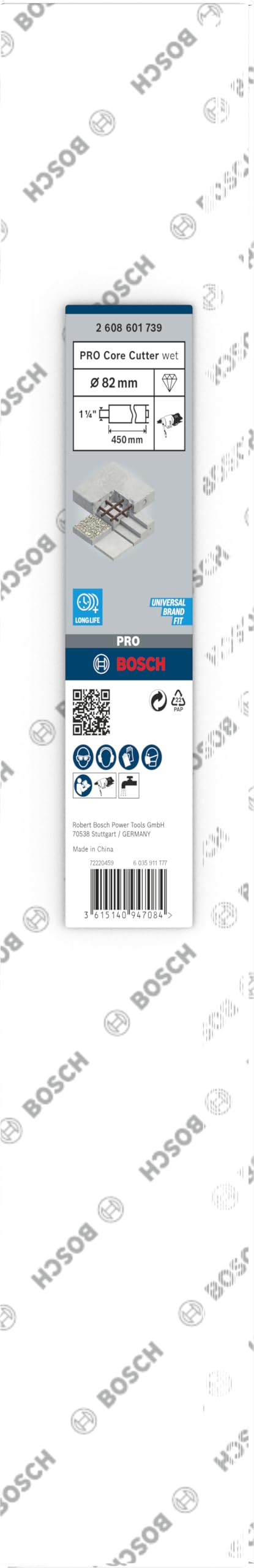 Bosch Accesorios Bosch Professional Corona de diamante para Taladro Cóncavo (1, 1/4")
