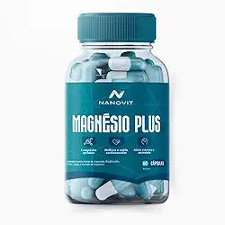 Magnésio Plus - 5 em 1 Quelato 100% Natural 60 caps Nanovit (1)