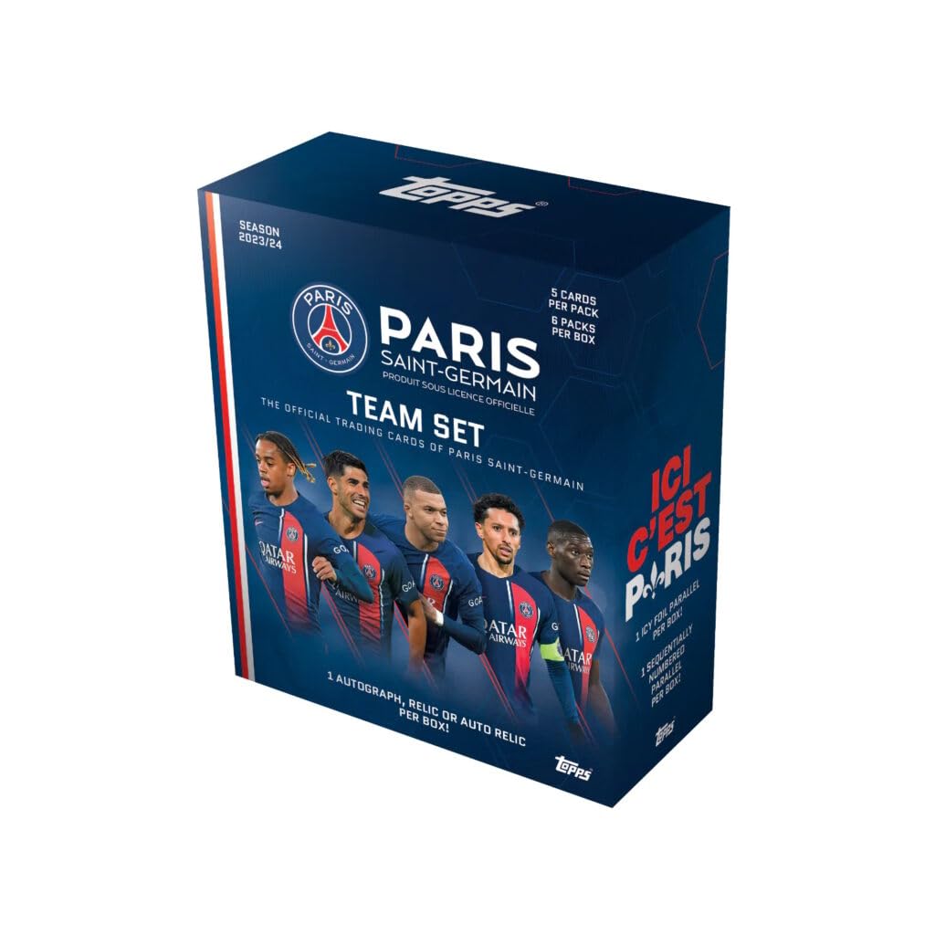 2023-24 Topps Paris Saint Germain Team-Set Box (30 Karten): Amazon 