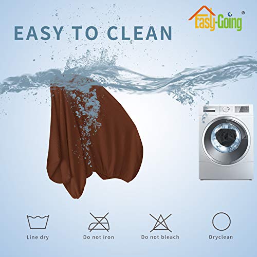 Image of Easy-Going Stretch Cushion Cover Sofa Cushion Furniture Protector Sofa Seat Sofa slipcover Sofa Cover Soft Flexibility with Elastic Bottom(Chair Cushion,Coffee) | Sofa Cushion Furniture Protector Sofa Seat sofa slipcover Washable sofa cover soft with Elastic Bottom Coffee