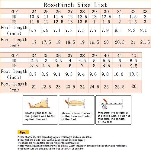Rosefinch Girls' Dance Shoes Heel 1.3" Latin Salsa Practise Dancing Shoes for Dancing Salsa Latin Tango Girl Social Dance Beginner2