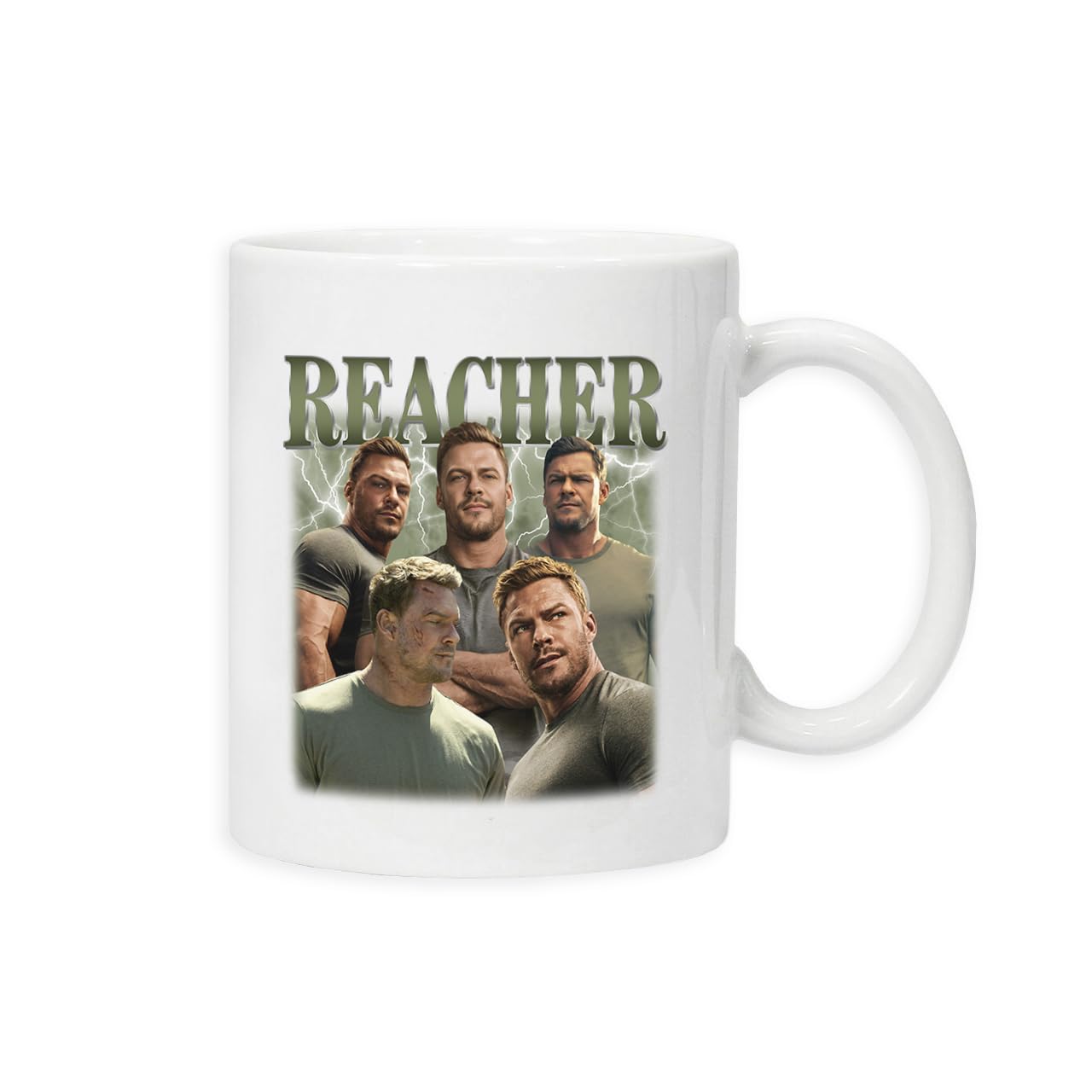 New Spirit Original White Jack Reacher Mug Drinking Cup Tea And Coffee Cups Cute Mug Aesthetic Fun Funny Pretty