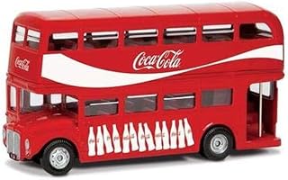 Corgi Diecast Model Cars - GS82332 Coca Cola London Bus, Men, Women & Kids Souvenir Gifts from UK - Small Die Cast Toy Car Models for Boys, Gift for Motor Enthusiasts, Red