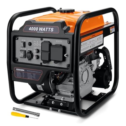 Oxseryn 4000W Portable Inverter Generator, Open Frame Generators for Camping, RV Ready 30A Outlet, Emergency Home Backup, Gas Powered