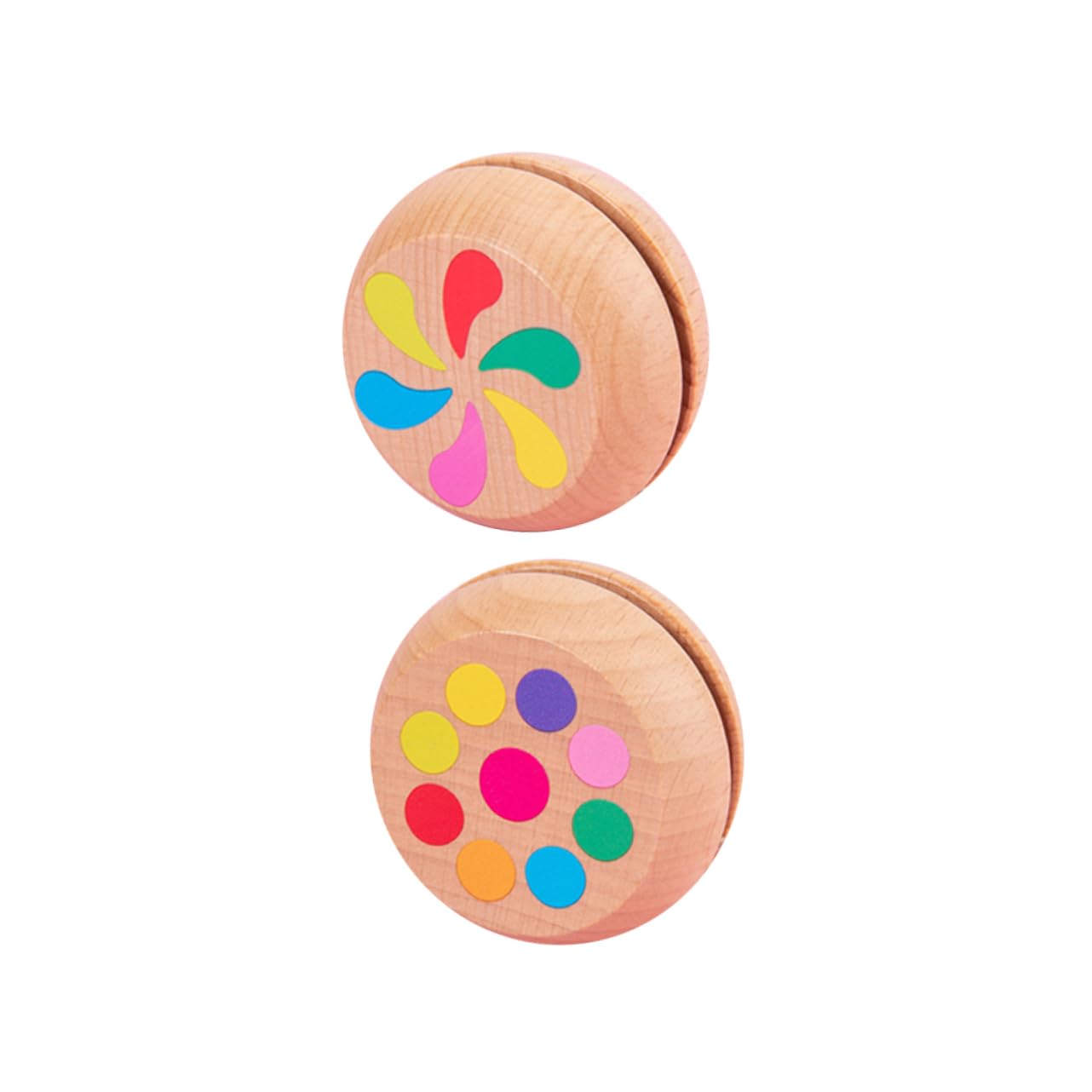 SUPVOX Unique Animal Designs Wooden Yo-yos Boys and Girls Educational Toy Wrist Strength Exercise for Boys and Girls