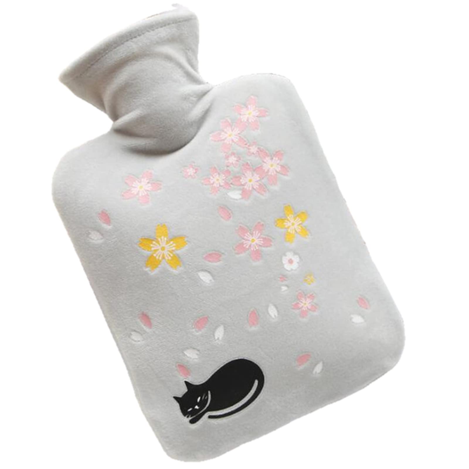 Bouillotte anti-fuite 1000ml chat bouteille eau chaude sécurisée - 8