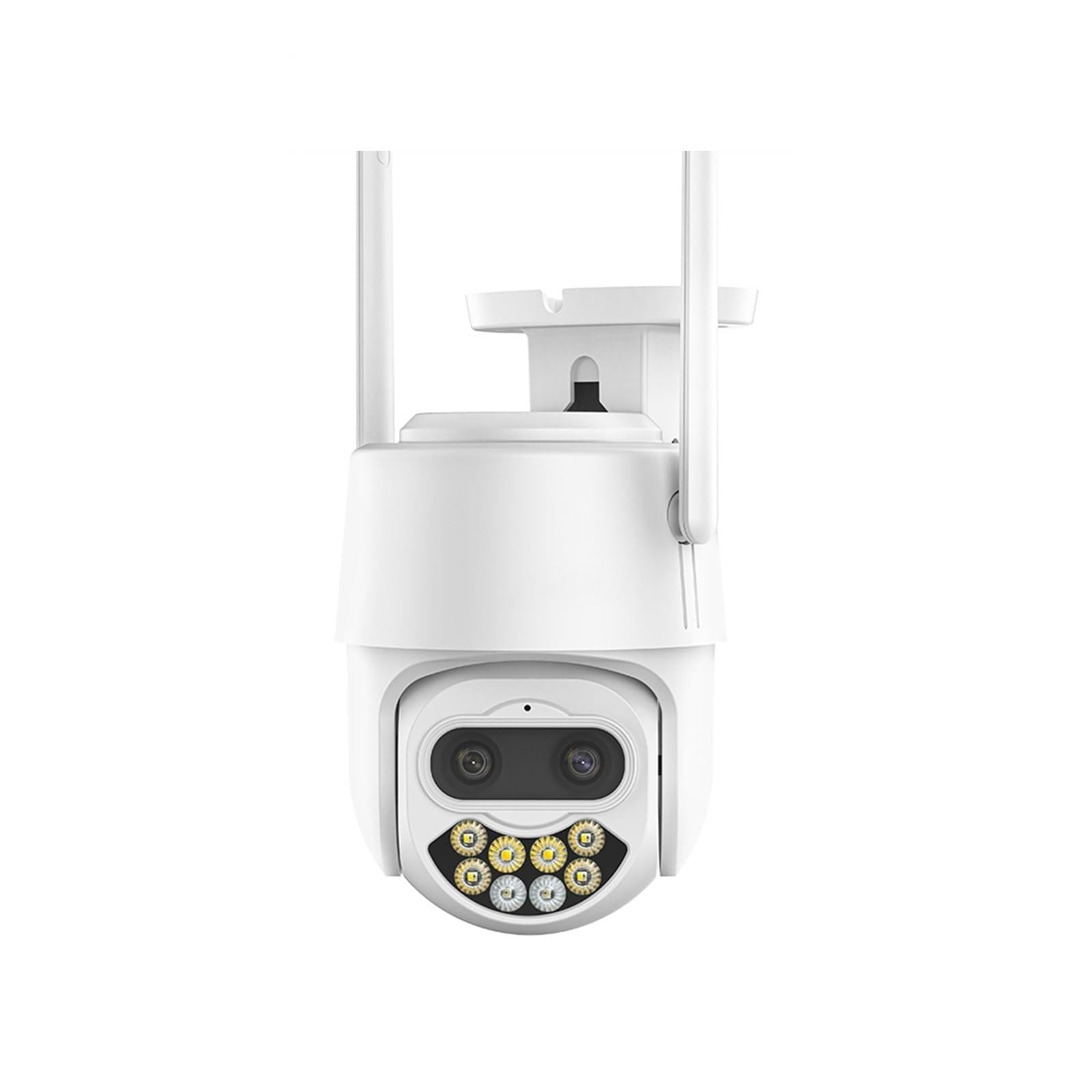 Kamera bezpieczeństwa, Kamera IP Wi-Fi 8MP 4K HD 8X Zoom podwójny obiektyw zewnętrzna kamera bezprzewodowa 4MP bezpieczeństwo AI wykrywanie człowieka CCTV dwukierunkowa audio(8MP NO SD Card)