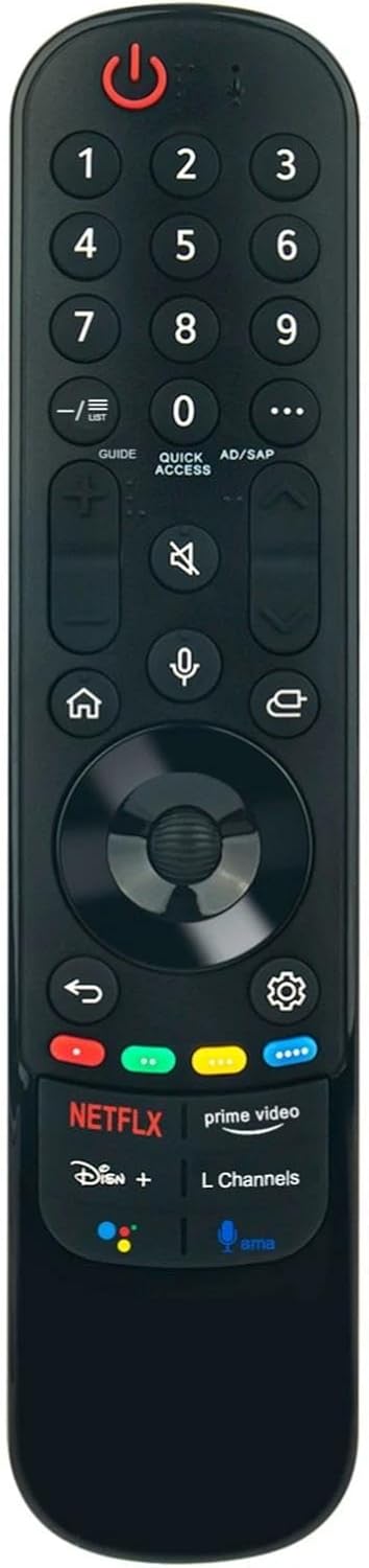 MR21GA AKB76036202 TV Voice Remote Control for LG TV in Living Rooms or Rooms, No Programming or Pairing Needed, Replacement Remote Compatible Models OLED83C1PUA OLED48A1AUA OLED55C1PUA OLED77A1AUA