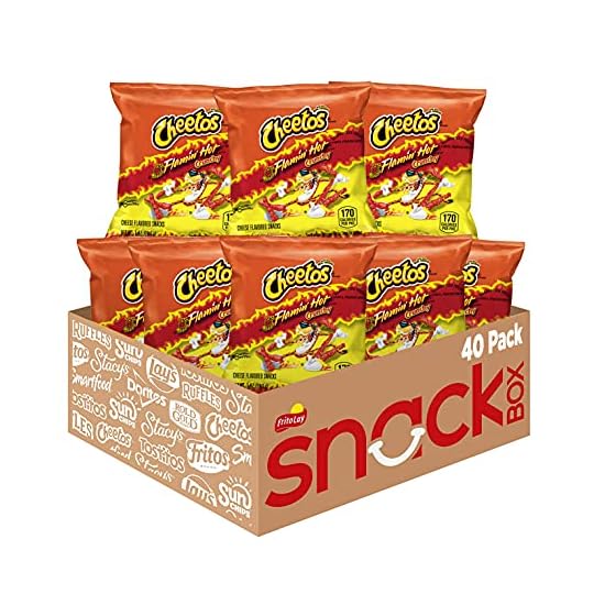 
                            Cheetos Crunchy Flamin' Hot Cheese Flavored Snacks, 1 Ounce (Pack of 40)
                        