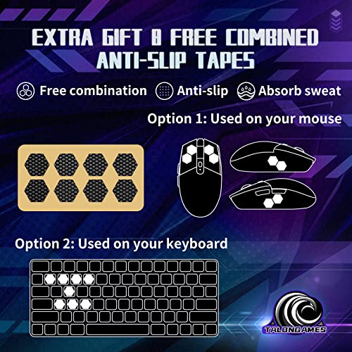 Talongames Rounded Curved Edges Mouse Feet Skates Pads For Logitech G305 G304 Gaming Mouse Feet Replacement(0.8Mm, Smooth, Pure White Ptfe) Pro Performance Upgrade #TOP2