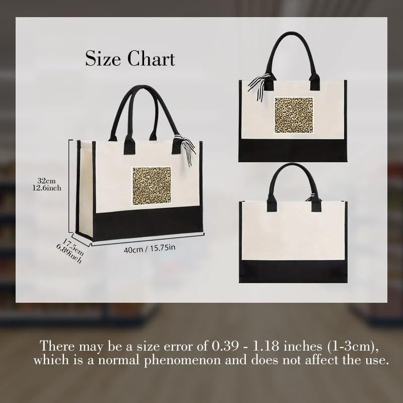 Sac cabas léopard idée cadeau de Noël originale et emballage réutilisable