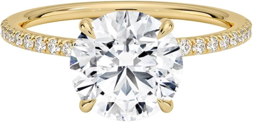 2 CT Moissanite Engagement Ring Colorless VVS1 925 Sterling Silver & 10K 14K 18K Solid Gold Entwined Moissanite Ring Christmas Gift For Her