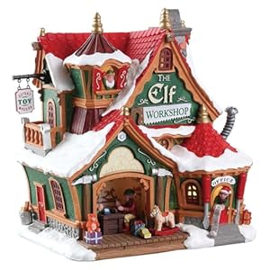Lemax 75291 Santa’s Wonderland Lighted Buildings: The Elf Workshop