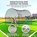 Happybuy 12FT Baseball & Softball Batting Cage Net & Frame, Heavy Duty Pitching Cage, Portable with Carry Bag, Enclosed for Backyard Training