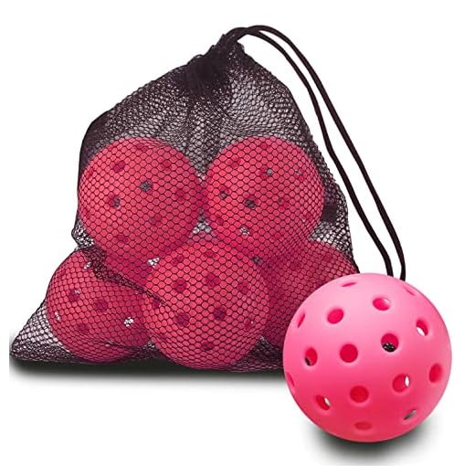 Vvinca Pickleballs 6 Pack Pickleball-Balls Meet USAPA Requirement 40 Holes Outdoor-Pickleballs, Double Tone Luminous Green Blue Pink Tangerine Yellow