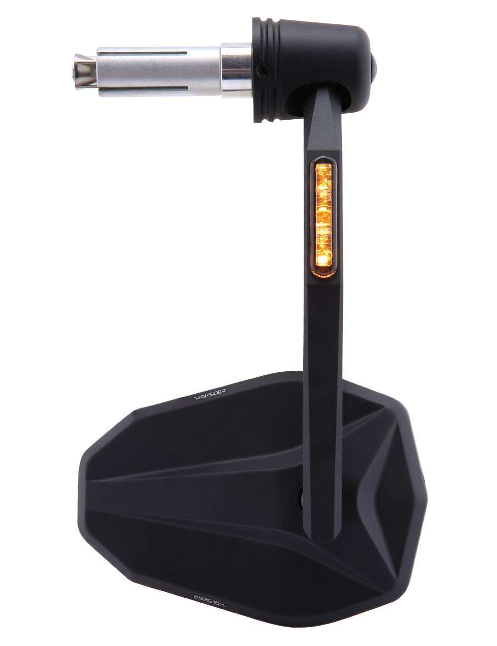 Espejos finales del manillar HIGHSIDER VICTORY-BLAST con señales de giro LED (Black)