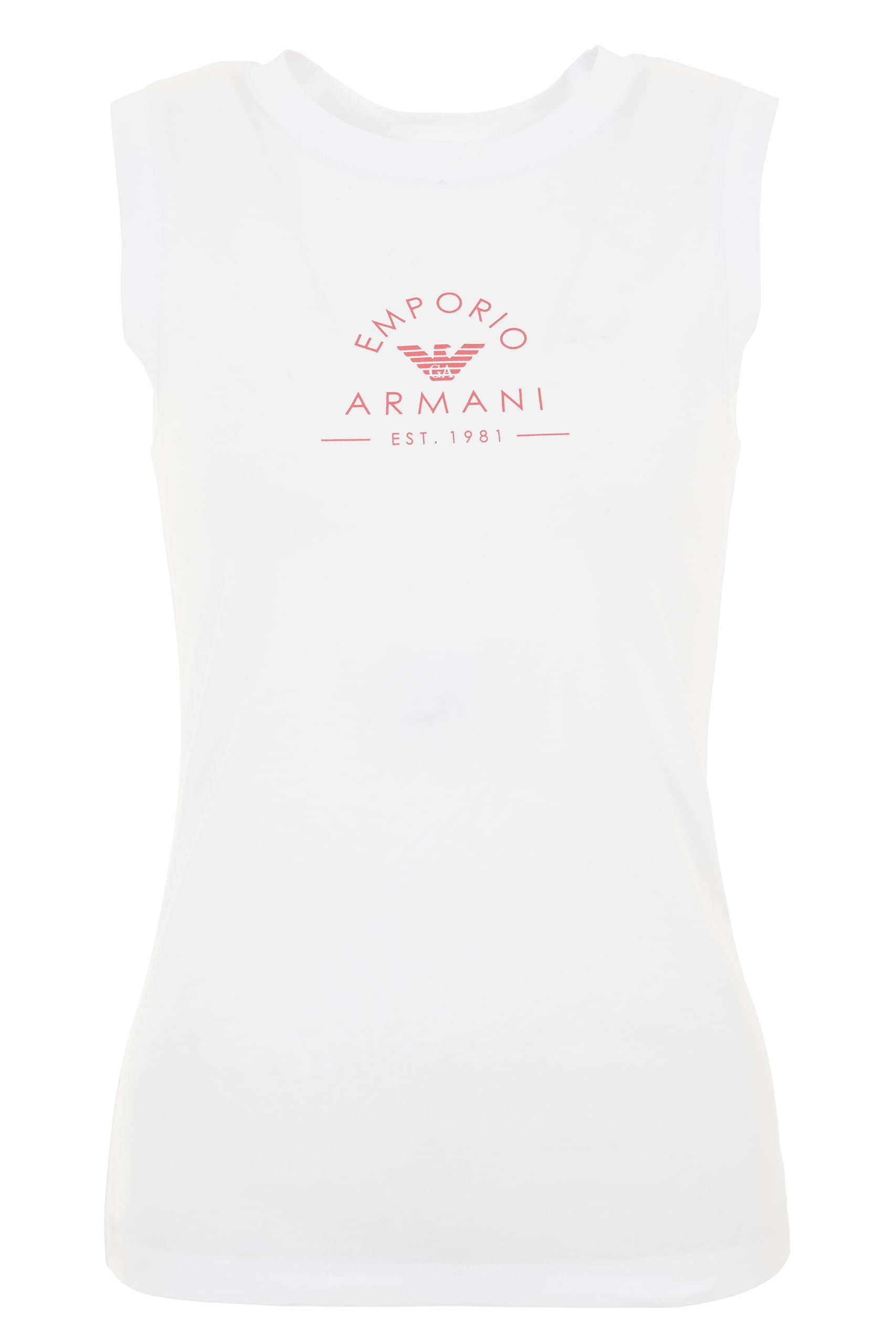 Emporio Armani Damen Iconic Stretch Cotton Logoband Loungewear Tank T-Shirt