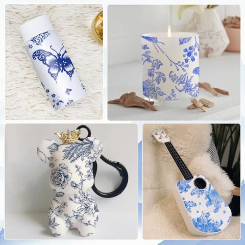 image for Generic 40 Pack 10 Styles Decoupage Paper Napkins, Assorted Blue and W