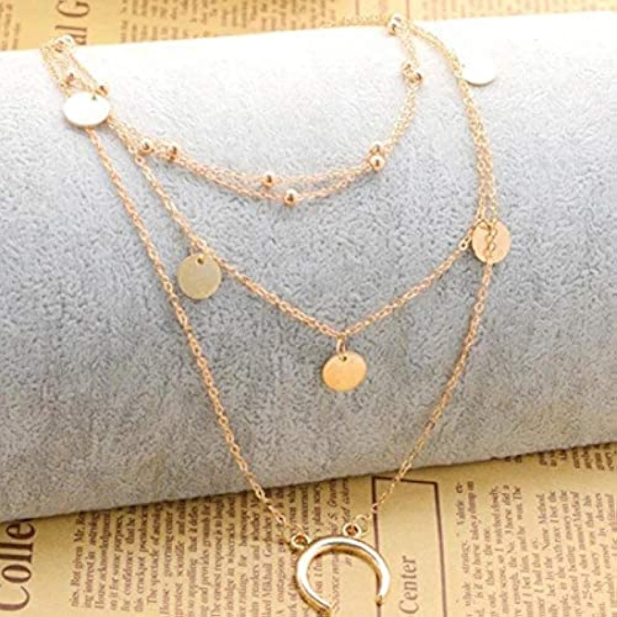 Plated Necklace and Earrings Combo Set for Women, Style 8