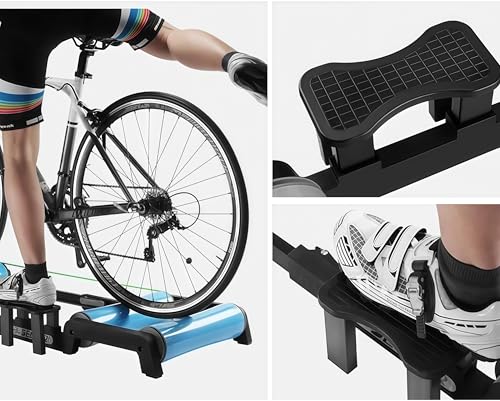 Faltbarer Fahrradtrainer – Bike Roller Exercise Fitness Maschine für MTB und Rennrad, Widerstandstrainingsstation für Heimtraining