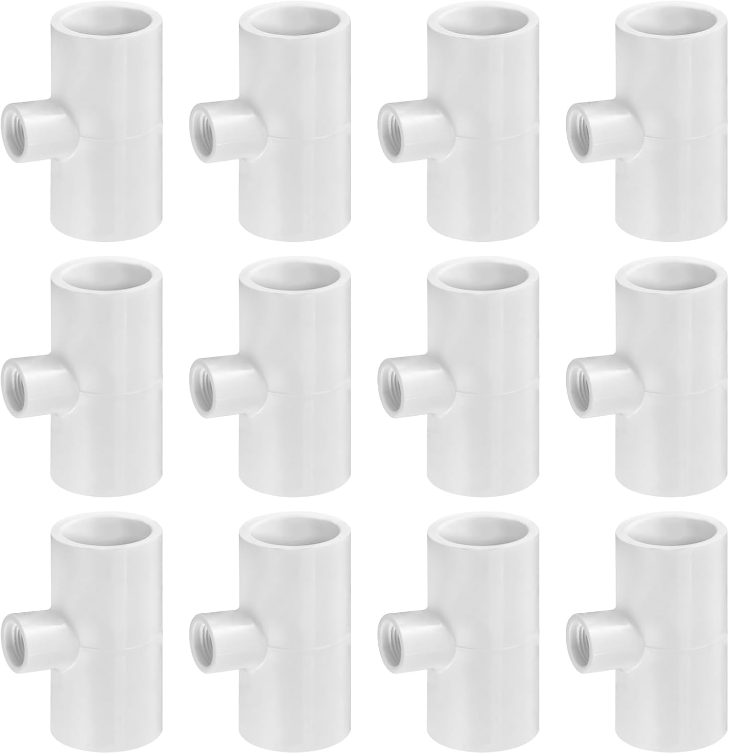12 Pack Chicken Waterer PVC Tee Fittings Fully Automatic