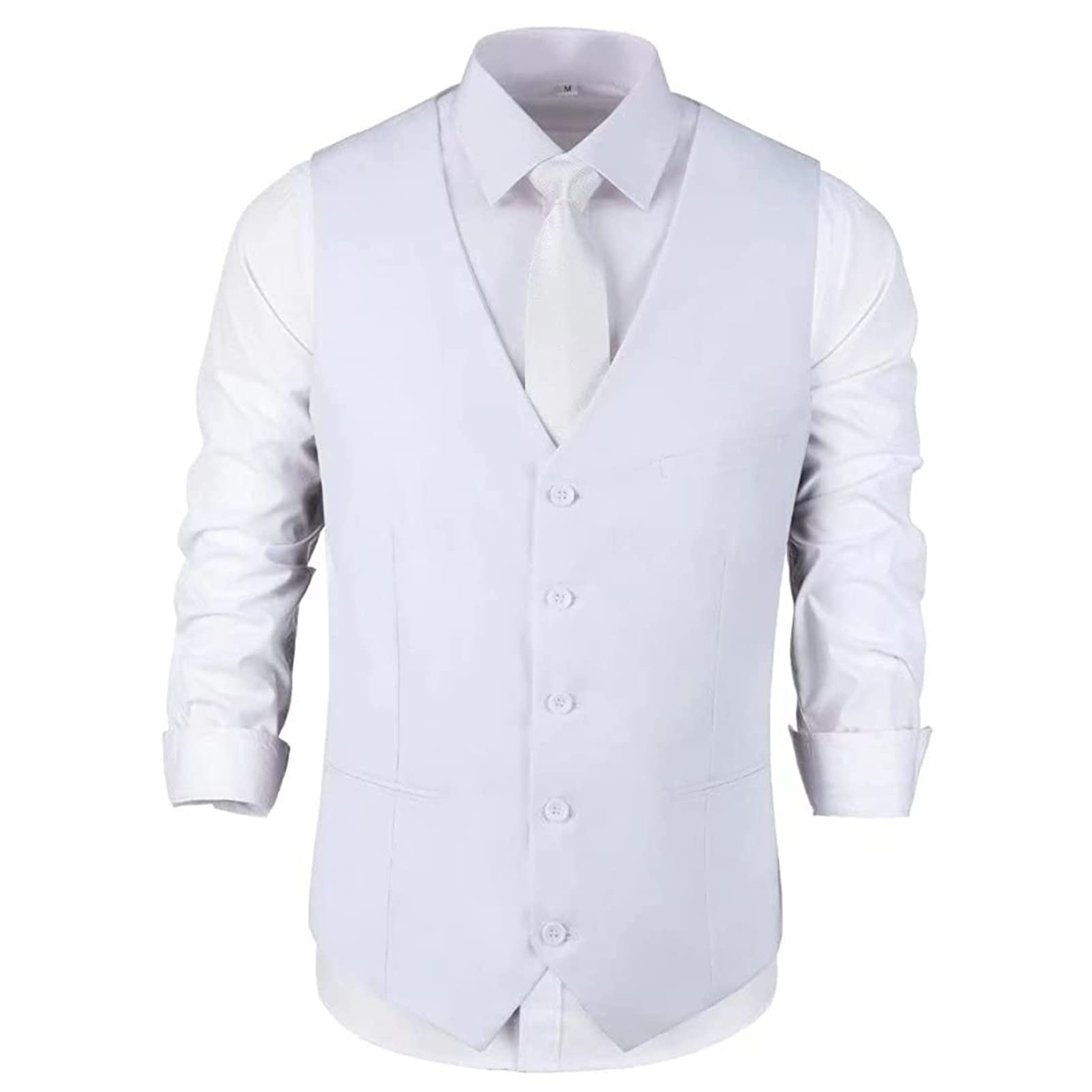 Gilet D'affaires Pour Homme - Imprimé écossais - Col En V - Coupe