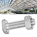 TOPINCN 20 Set 22mm M6x22 Bolts and M6 Nut Aluminium Nuts & Bolts Set Tool Accessory Good Replacement for Greenhouse