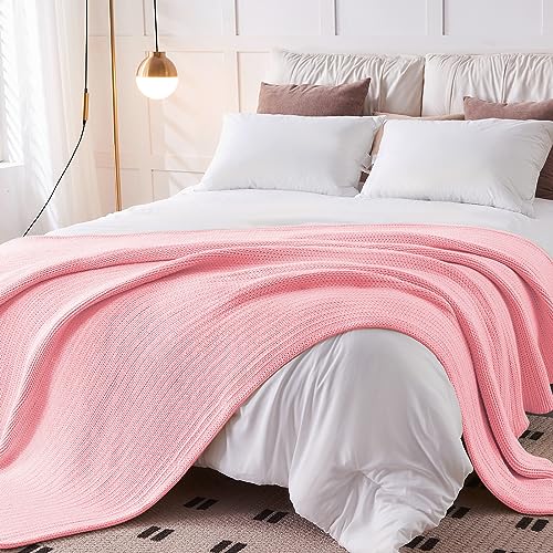 L'AGRATY Knitted Weighted Blanket - 48"x72" 15lbs Cooling Chunky Knit Heavy Blanket for Adults Braided Crochet Throw Thick Cable Yarn Knit Decorative No Beads Evenly Weighted Machine Washable