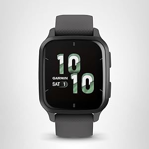 Garmin Venu Sq 2 GPS Smartwatch, All-Day Health Monitoring, Long-Lasting Battery Life, AMOLED Display, Slate and Shadow Gray
