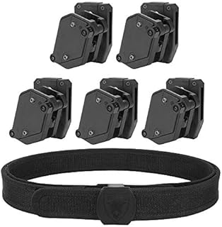 KRYDEX IPSC USPSA IDPA 3-Gun Shooting Belt & 5 pcs Speed Pistol Mag Pouch (S)