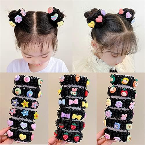 Miniatura 9 de 3 pares de moños en forma de dona para cabello grueso de niñas moños de ballet y accesorios para pelucas