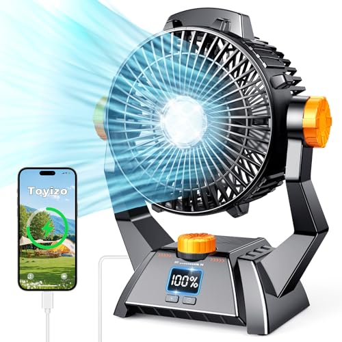 Camping-Fan-Portable-Personal-Fan-20000mAh-for-48Hrs-Cooling-Dual-Motor-Dual-Fan-Blade-Battery-Powered-Fan-Rechargeable-Tent-Fan-with-Timers-for-Fishing-Hurricane-Season-Outdoor