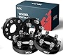 KAX 6x4.5 Wheel Spacers 1' Thick M12x1.25 Studs 66.1mm Center Bore Fit for 2005-2018 Frontier, 2005-2012 Pathfinder, 2005-2015 Xterra, Pack of 4, WSA085