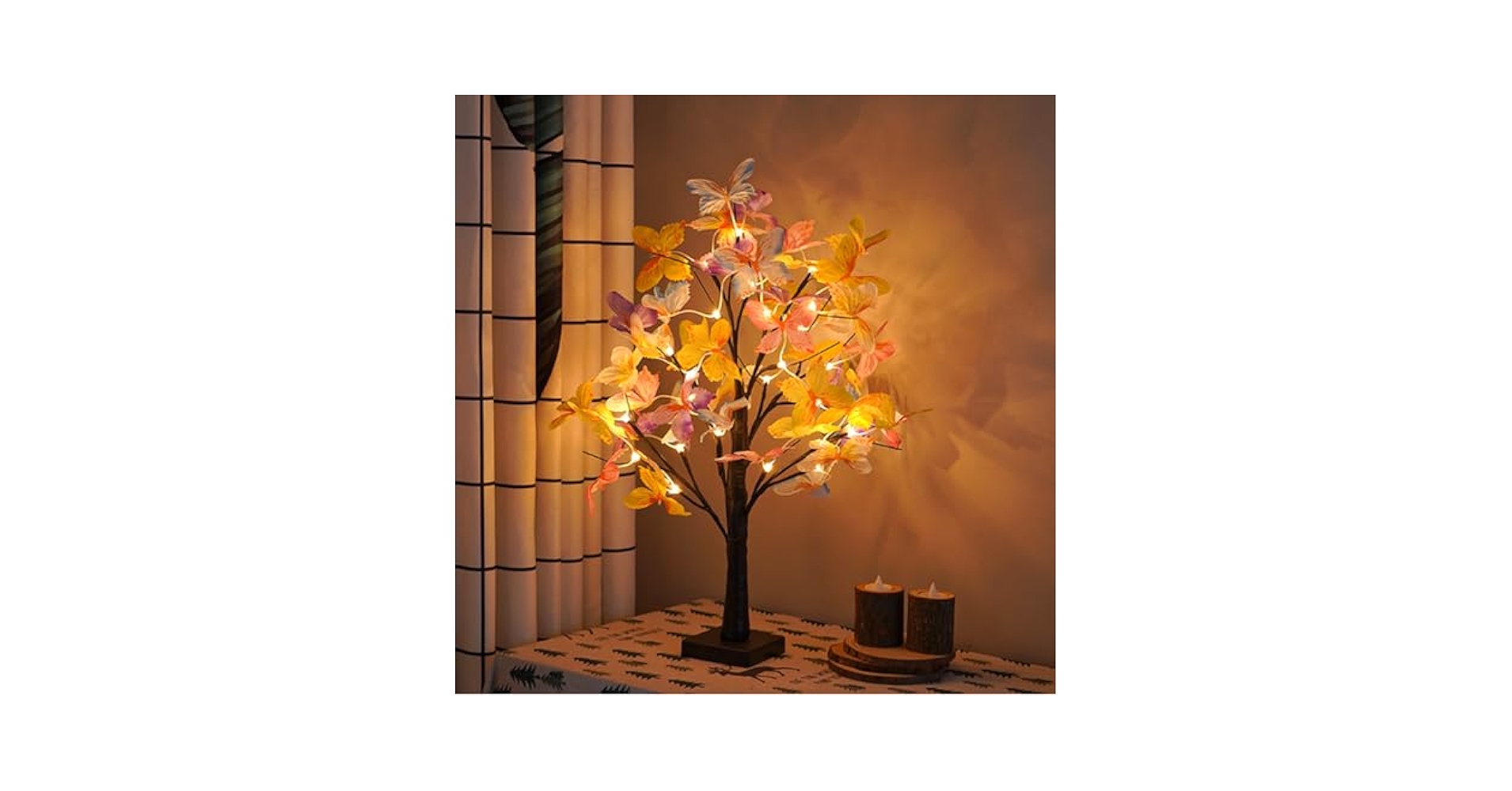 蝶の樹　Butterfly Tree #004 Amazon.com: LED Butterfly Birch Tree Lights Artificial Tree