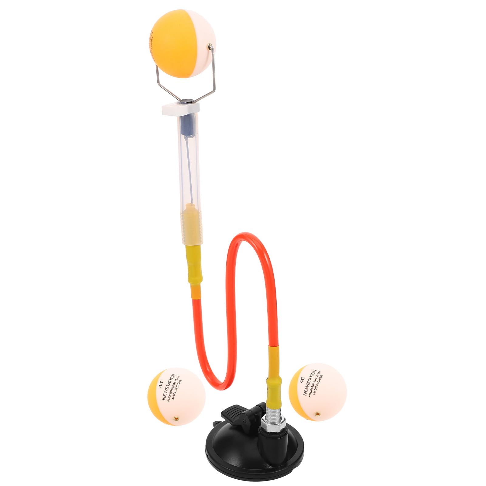 Toddmomy 1 set di attrezzo per allenamento di rimbalzo ping pong con base a | Attrezzo per allenamento di ping pong con rimbalzo, robusto di fissaggio a ventosa, ideale per esercizi individuali, design